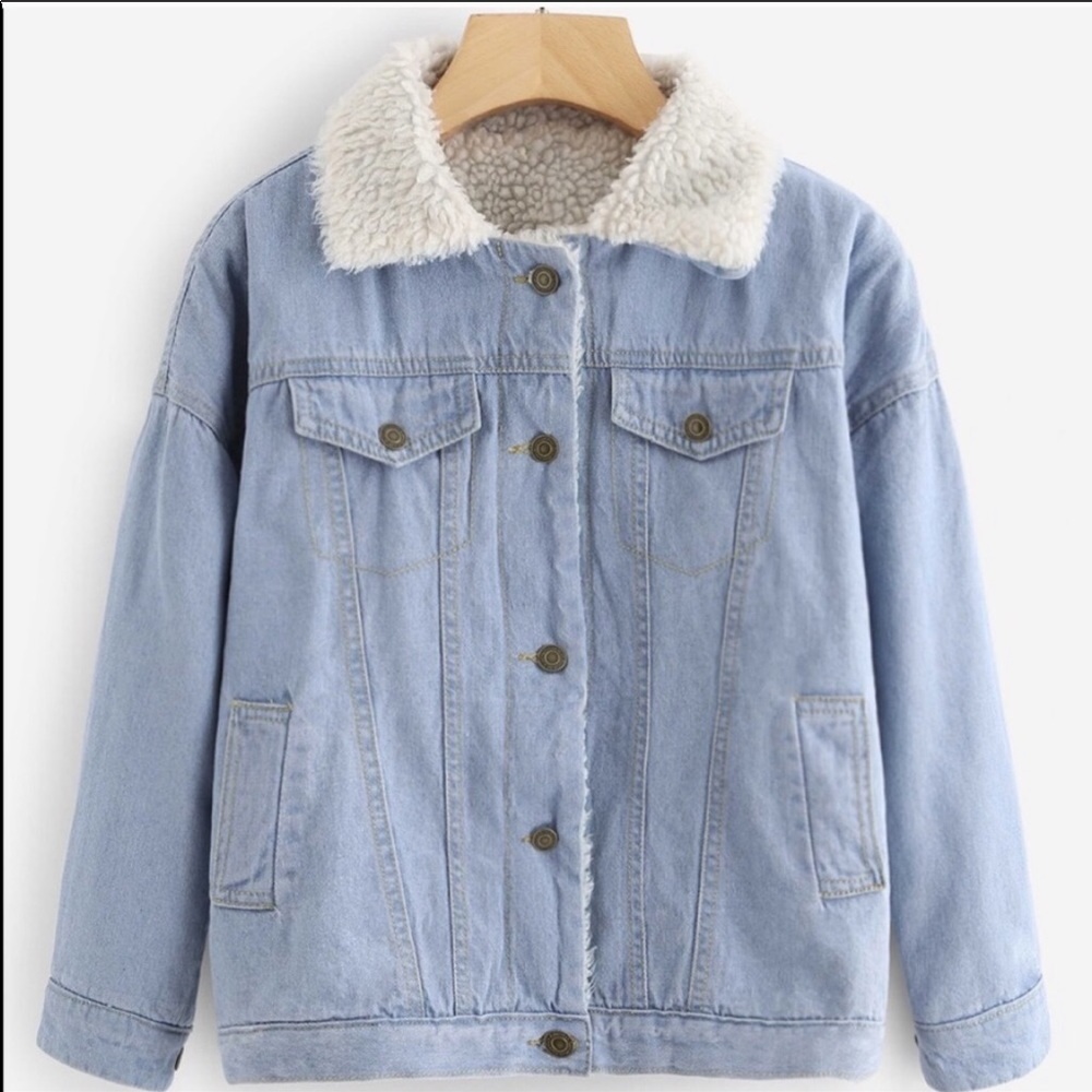 Denim Sherpa Jacket